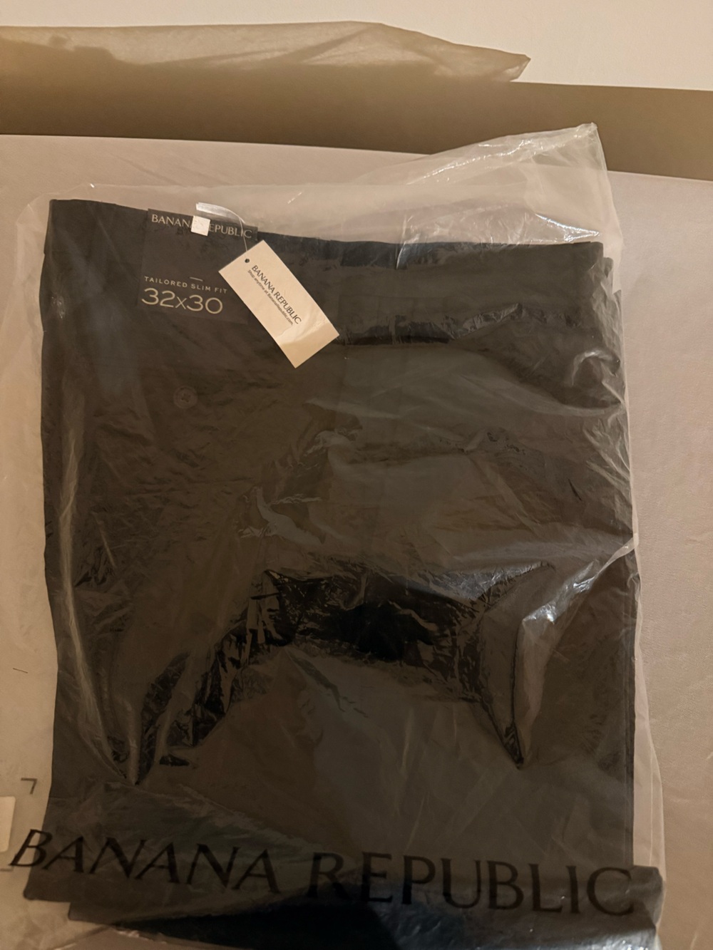Banana Republic Men's Tailored Slim Fit Pants Charcoal Gray 32x30 NEW SEALED 🔥🔥🔥